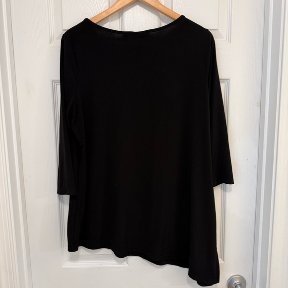 NWOT Susan Graver Liquid Knit 3/4-Sleeve Tunic - Picture 3 of 4